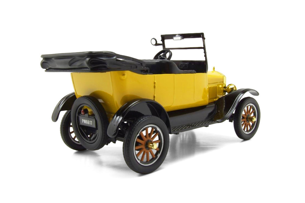 1925 Ford Model T Touring, Yellow - Motor Max 79328PTMY - 1/24 Scale Diecast Model Toy Car