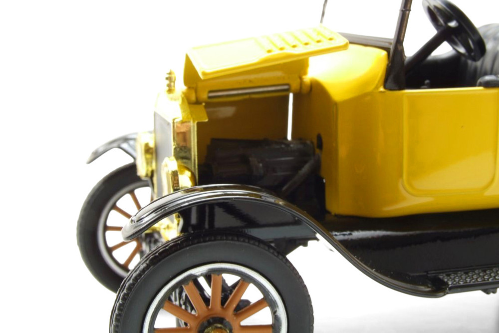 1925 Ford Model T Touring, Yellow - Motor Max 79328PTMY - 1/24 Scale Diecast Model Toy Car