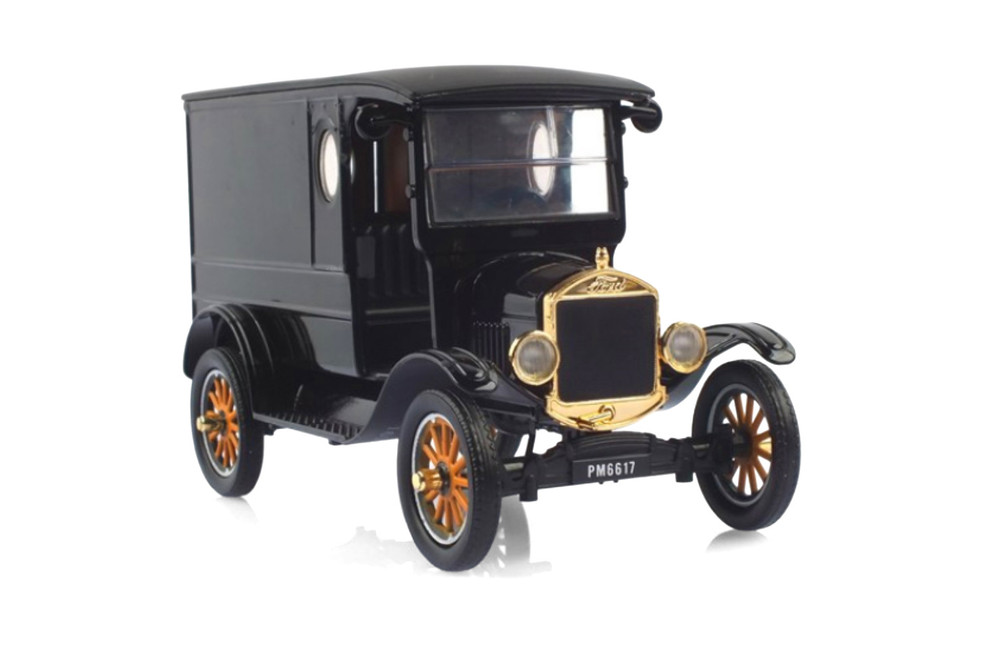 1925 Ford Model T Paddy Wagon, Black - Motor Max 79316PTMK - 1/24 Scale Diecast Model Toy Car