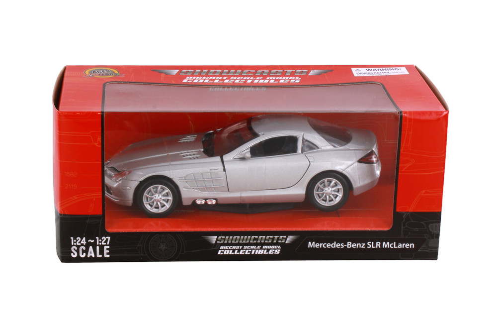 Mercedes-Benz SLR McLaren, Silver - Showcasts 77306SV - 1/24 Scale Diecast Model Toy Car