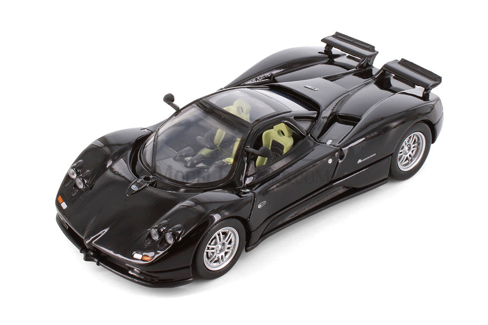 Box of 4 Pagani Zonda C12 w/Sunroof, ASSTD - Showcasts® 77272D - 1/24 Scale Diecast Model Toy Cars