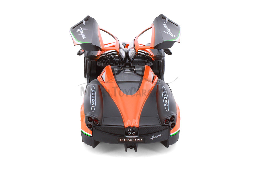 Box of 4 Pagani Huayra #23 "GT Racing", Orange/Black - Showcasts® 73798D - 1/24 Scale Diecast Model Toy Cars