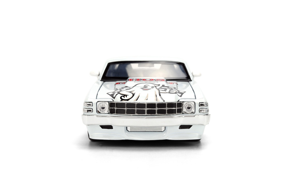1971 Chevy Chevelle SS "Ghost", White - Jada Toys 36636 - 1/24 Scale Diecast Model Toy Car