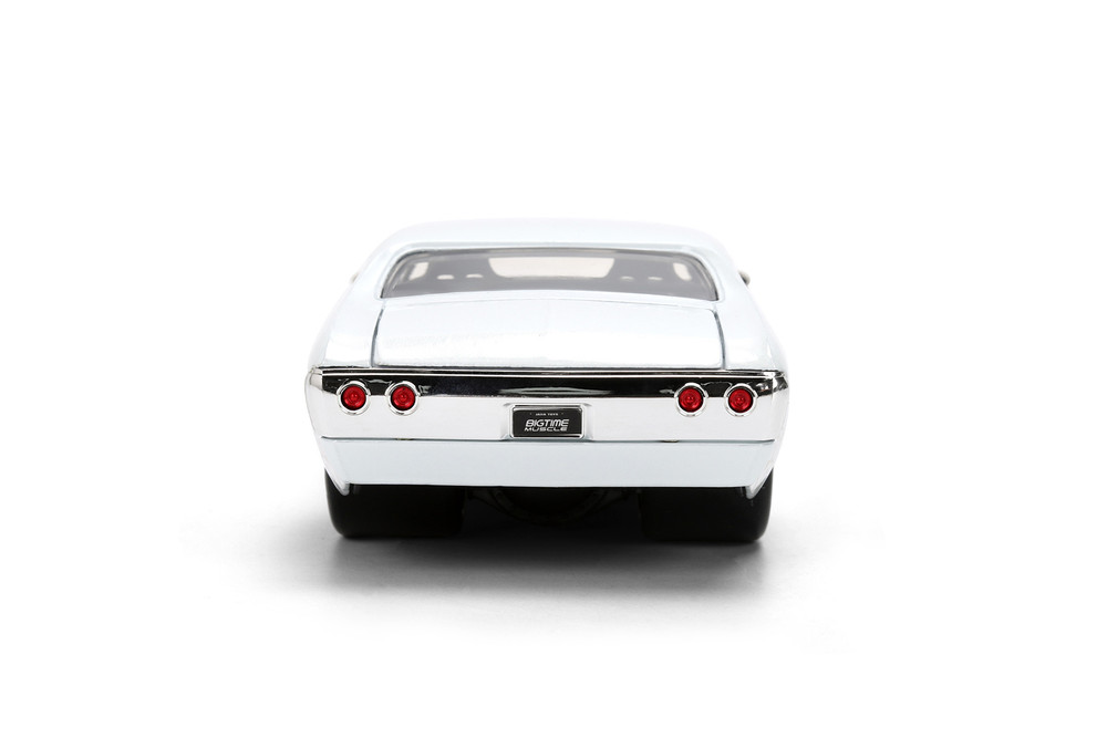 1971 Chevy Chevelle SS "Ghost", White - Jada Toys 36636 - 1/24 Scale Diecast Model Toy Car