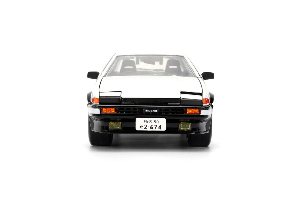 1986 Toyota Trueno (AE86) w/Takumi Figure, Initial D - Jada Toys 34501/4 - 1/24 Scale Diecast Model Toy Car