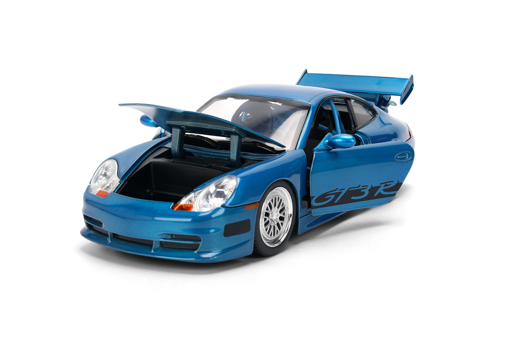 3-Pack Brian's Porsche 911 GT3 RS (996) -25th Anniversary, Fast & Furious - Jada Toys R-23926 - 1/24 Scale Diecast Model Car