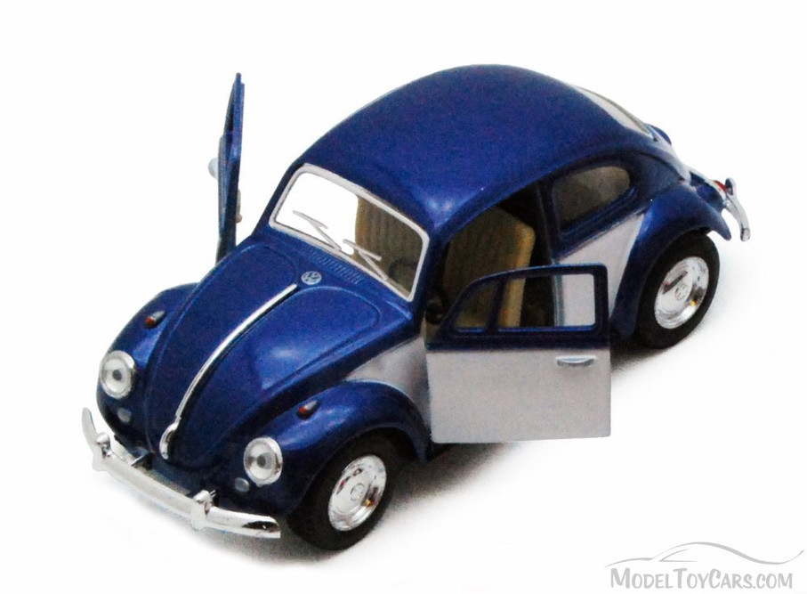Modèle Réduit VW New Beetle Bleu 1/32 En Métal - Occasion Très Bon état Collection