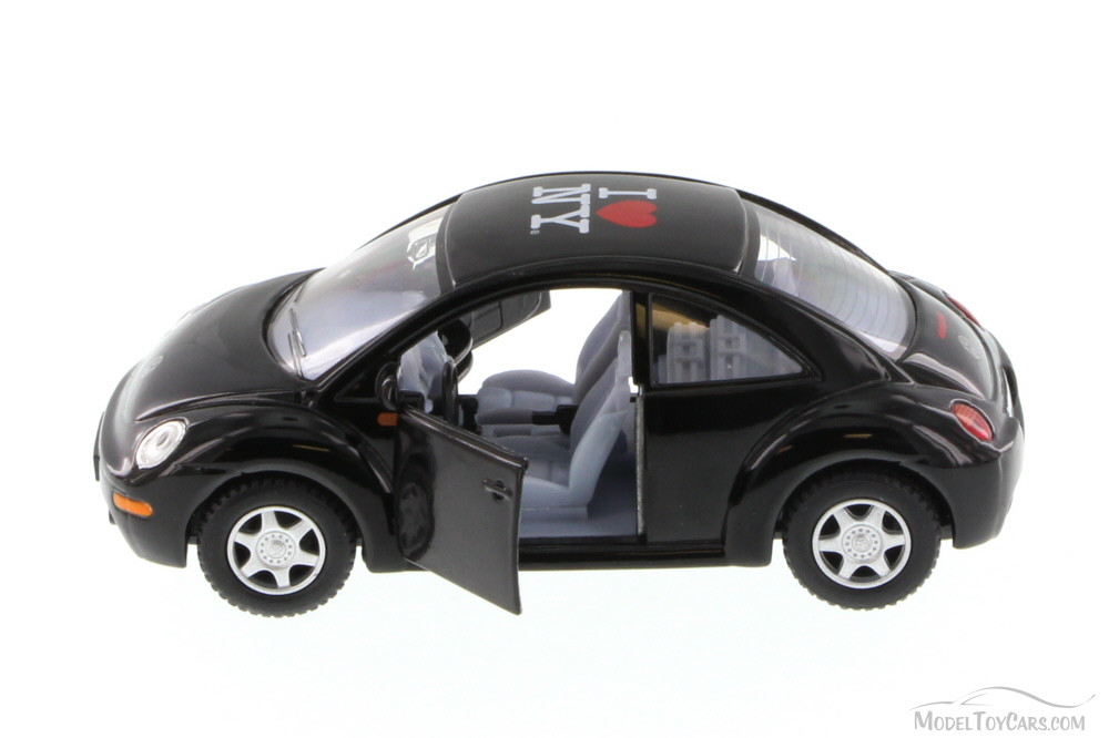 I Love NY Volkswagen New Beetle Hard Top, Black - Kinsmart 5028W