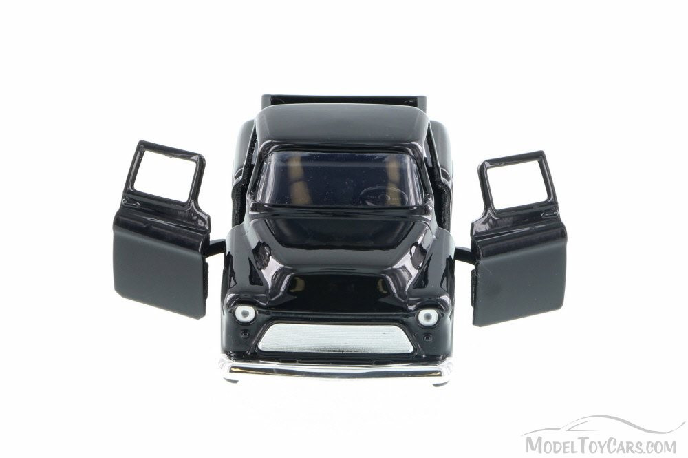 1955 Chevy Stepside Pickup Truck, Black - Jada 97011 - 1/32