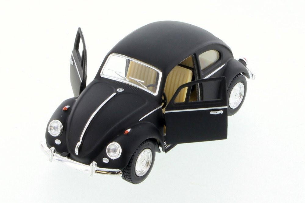 1967 Volkswagen Classic Beetle, Black - Kinsmart 5057DM - 1/32 Scale Diecast Model Toy Car