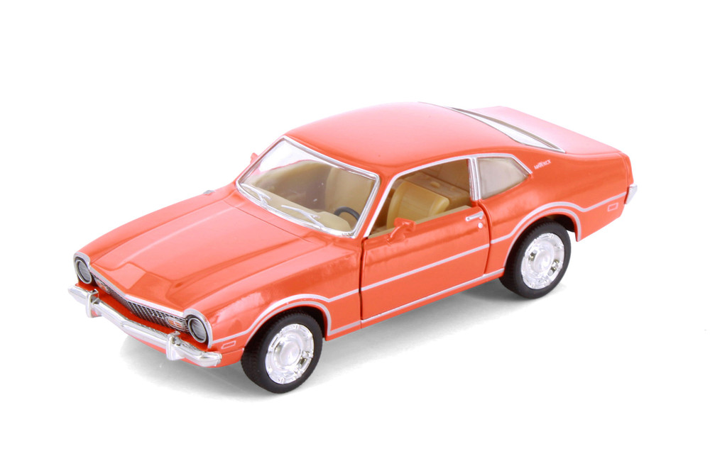 1974 Ford Maverick, Orange - Kinsmart 5488D - 1/38 Scale Diecast