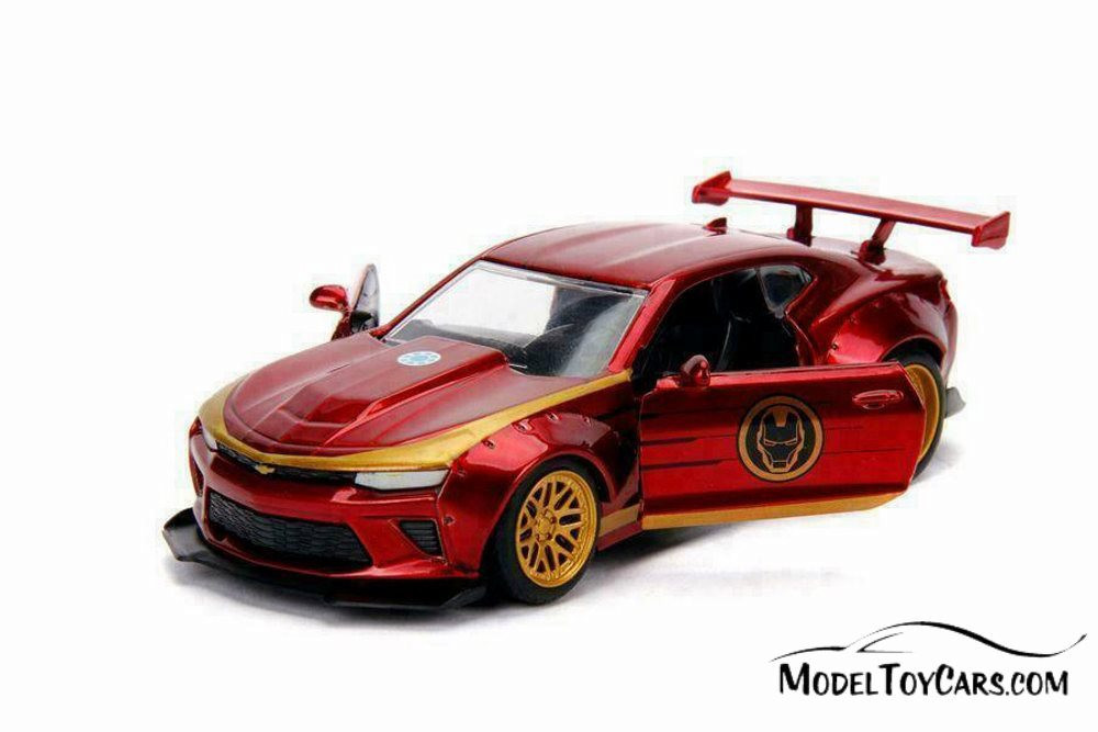 2016 Chevy Camaro SS Hard Top, Iron Man - Jada 30298 - 1/32 Scale Diecast Model Toy Car