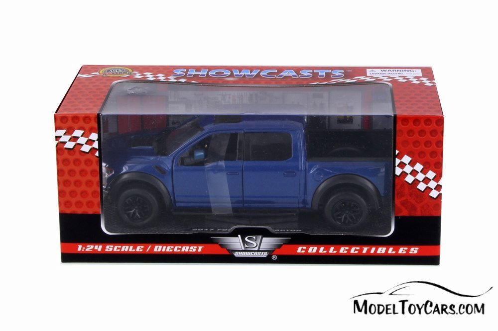 2017 Ford F-150 Raptor, Blue - Showcasts 79344BU - 1/27 Scale Diecast Model Toy Car