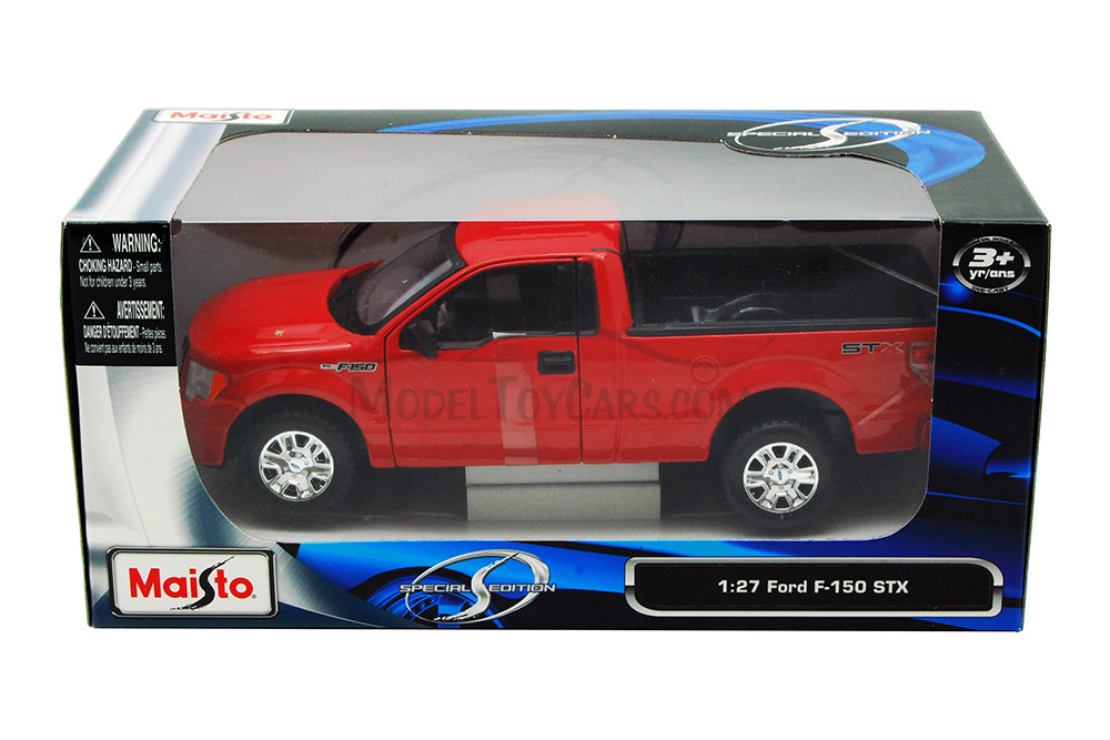 Ford F-150 STX Pickup Truck, Red - Maisto 31270 - 1/27 Scale Diecast Model Toy Car