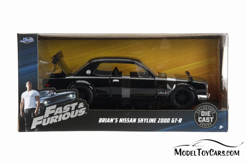 1971 Nissan Skyline 2000 GT-R (Brian O'Conner), Fast Five - Jada 99686 - 1/24 Scale Diecast Car