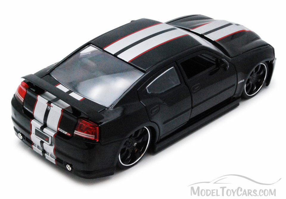 Dodge Charger SRT8, Black - Jada Toys Bigtime Muscle 90798 - 1/24 scale Diecast Model Toy Car (Brand New, but NOT IN BOX)