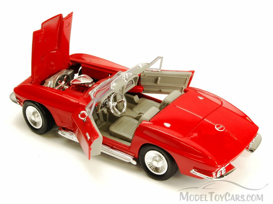 1967 Chevy Corvette, Red - Showcasts 73224 - 1/24 scale Diecast Model Toy Car