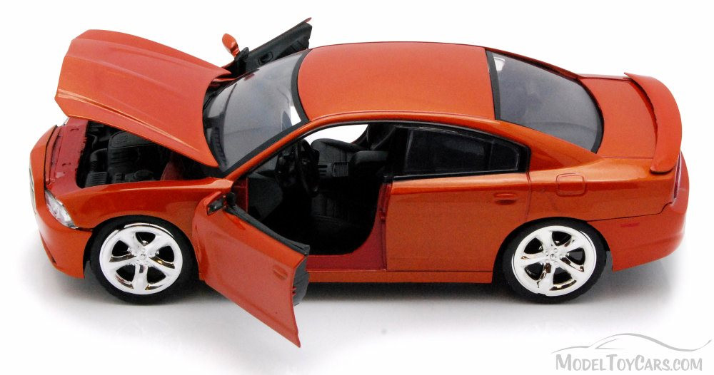 Dodge Charger, Copper Orange - Motormax 73354 - 1/24 scale Diecast Model Toy Car
