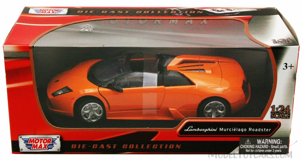 Lamborghini Murcielago Roadster, Orange - Showcasts 73316 - 1/24 scale Diecast Model Toy Car