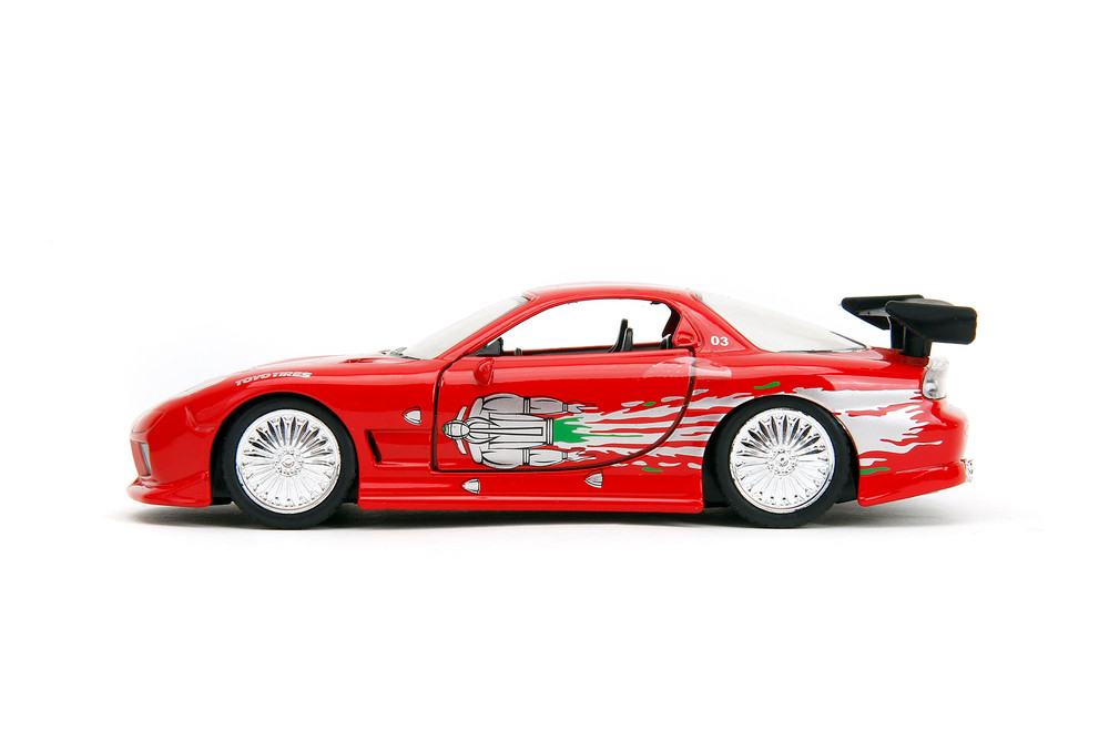 Dom's Mazda RX-7 F8 'The Fate of the Furious Movie, Red -  98377 - 1/32 Scale Diecast Model Toy Car