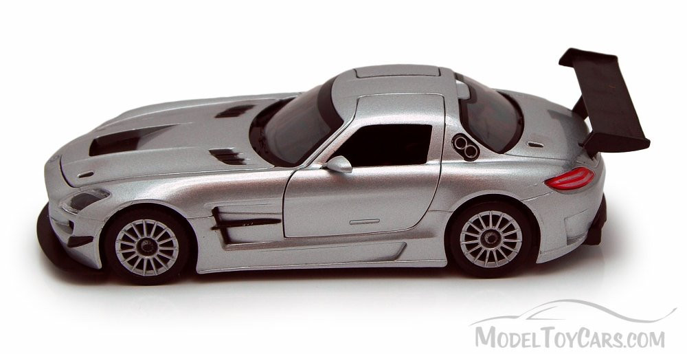 Mercedes-Benz SLS AMG GT3, Silver - Motormax 73356 - 1/24 scale