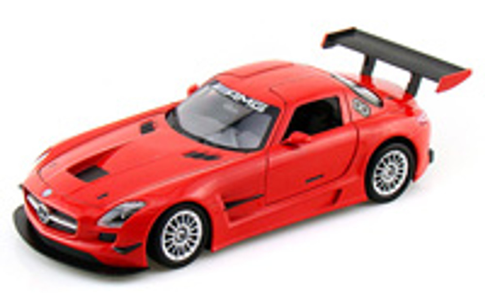 Mercedes-Benz SLS AMG GT3, Red - Motormax 73356 - 1/24 scale Diecast Model Toy Car