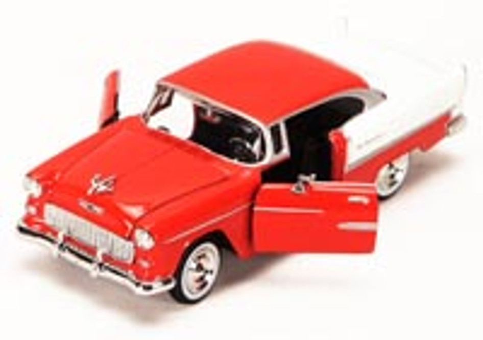 1955 Chevy Bel Air Red Showcasts 73229 124 Scale Diecast Model Toy Car Brand New But Not 