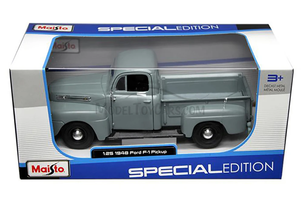 1948 Ford F-1 Pickup Truck, Blue - Maisto 31935 - 1/25 Scale Diecast Model Toy Car