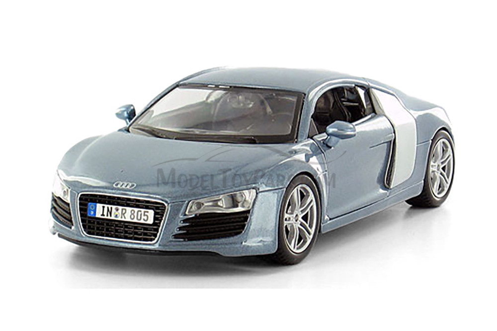 Audi R8, Metallic Blue - Showcasts 34281 - 1/24 Scale Diecast Model Toy Car (Brand New, but NOT IN BOX)