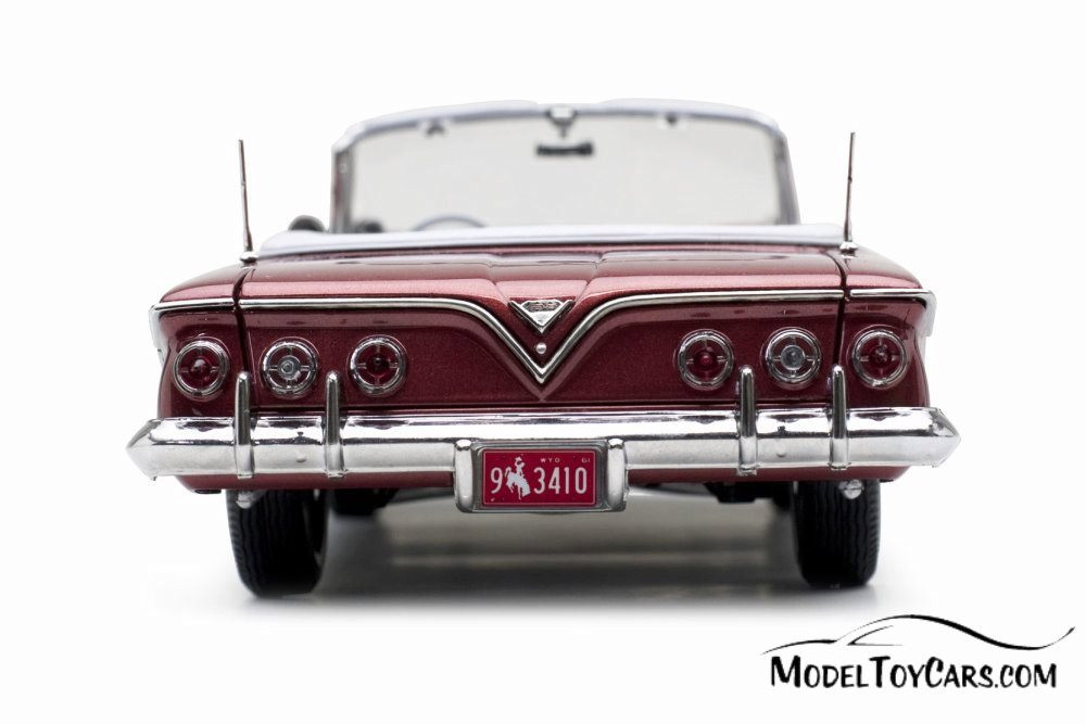 1961 Chevy Impala Open Convertible, Honduras Maroon - Sun Star 3410 - 1/18 scale Diecast Model Toy Car