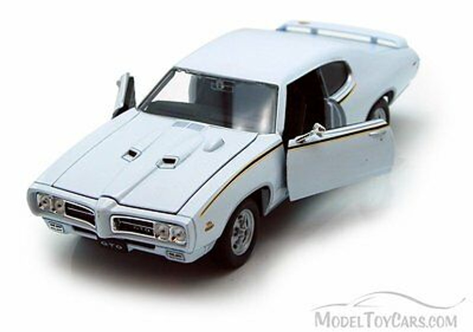 1969 Pontiac GTO, White - Welly 22501 - 1/24 scale Diecast