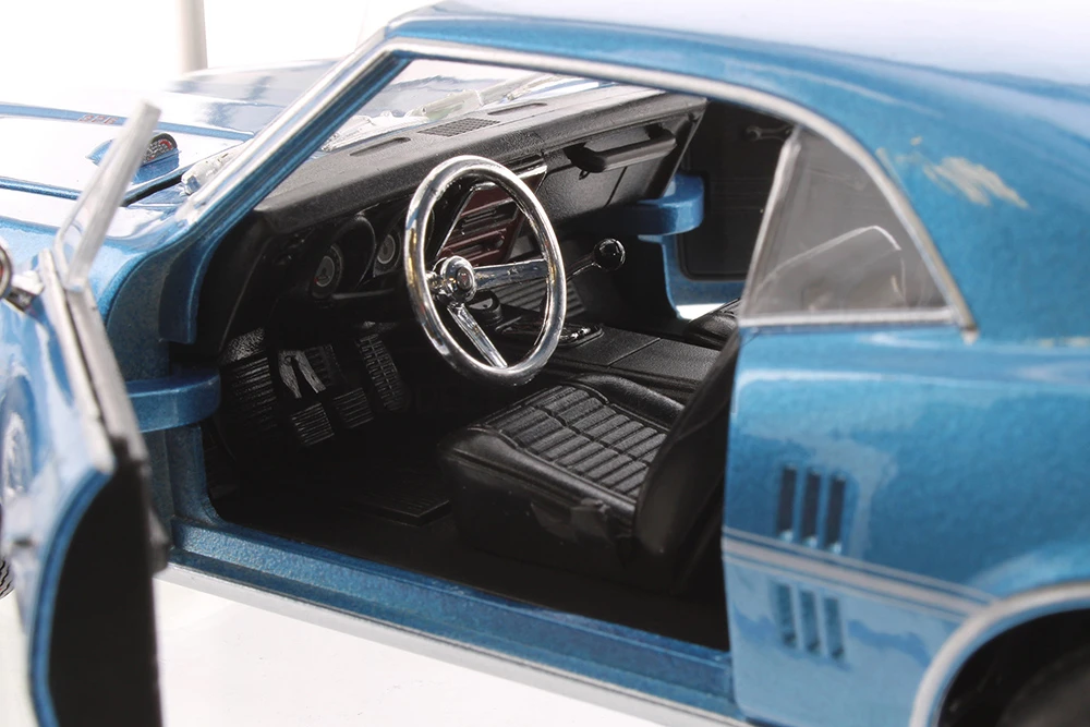 1967 Pontiac Firebird, Blue - Welly 22502 - 1/24 scale Diecast Model Toy Car