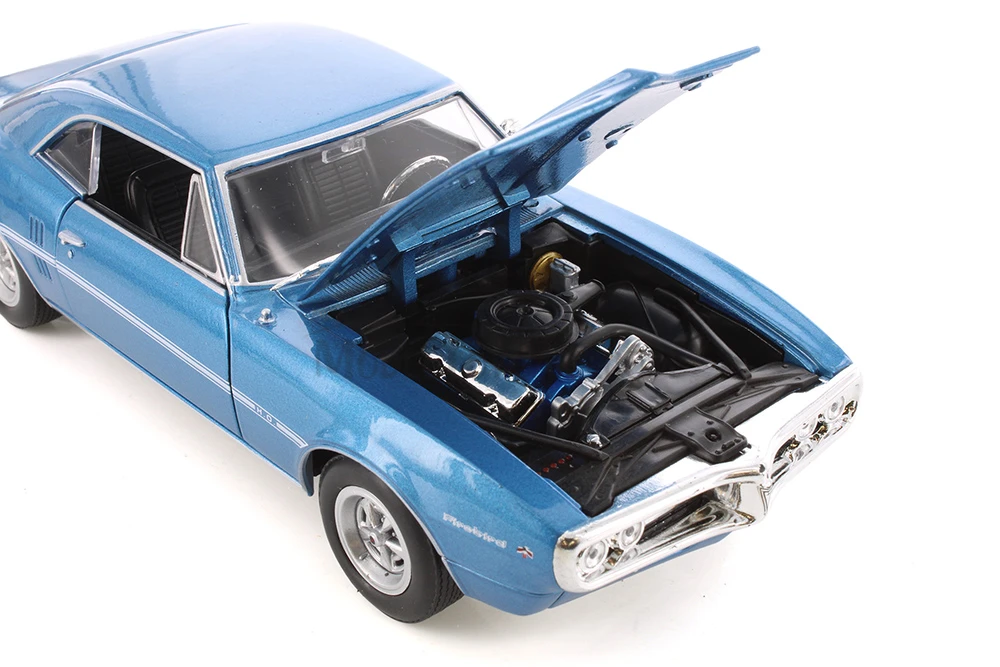 1967 Pontiac Firebird, Blue - Welly 22502 - 1/24 scale Diecast Model Toy Car