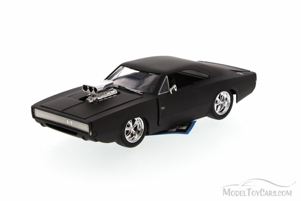 Dom's 1970 Dodge Charger R/T, Matte - Toys Fast & Furious 97174 - 1/24 scale Diecast Model Toy Car