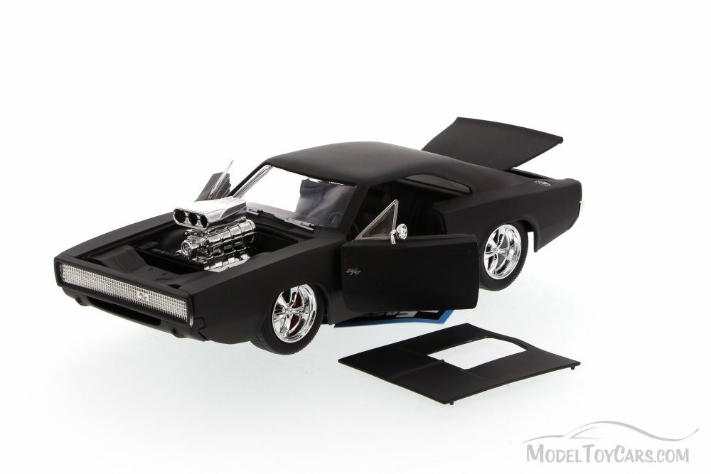 Dom's 1970 Dodge Charger R/T, Matte - Toys Fast & Furious 97174 - 1/24  scale Diecast Model Toy Car