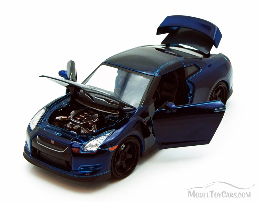 Brian's 2009 Nissan GT-R Furious 97082-1/24 scale Diecast Model Toy Car (Brand New, but NOT IN BOX)