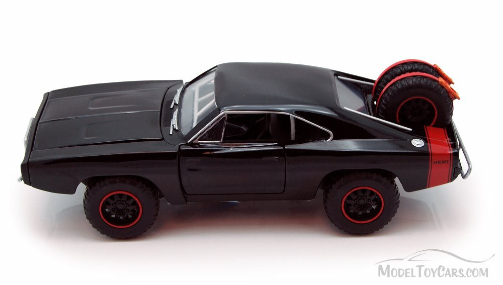 Dom's 1970 Dodge Charger Off-Road, Black - Jada Toys Fast & Furious 97038 - 1/24 scale Diecast Car