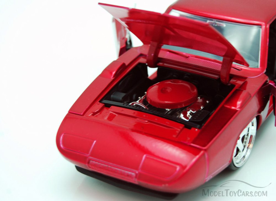1969 Dodge Charger Daytona, Burgundy - Jada Toys 97060 - 1/24 scale Diecast Model Toy Car