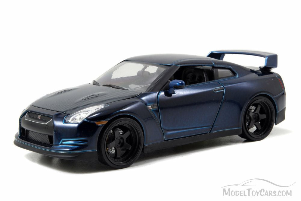 Brian's 2009 Nissan GT-R, Blue - Jada Toys Fast & Furious 97036 - 1/24 scale Diecast Model Toy Car