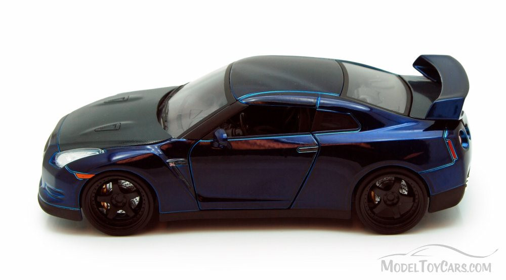Brian's 2009 Nissan GT-R, Blue - Jada Toys Fast & Furious