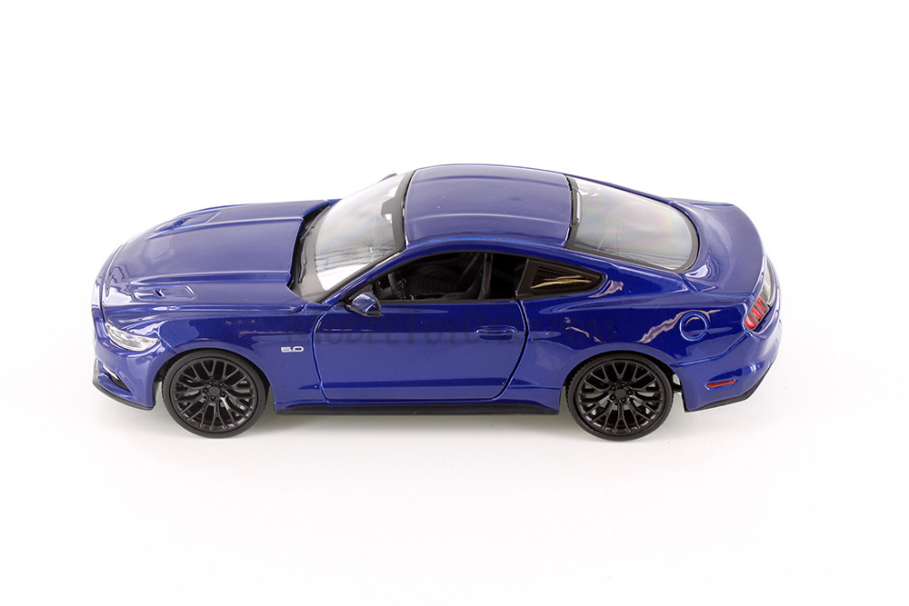 2015 Ford Mustang Hard Top, Blue - Showcasts 34508 - 1/24 Scale Diecast Model Toy Car (1 car, no box)