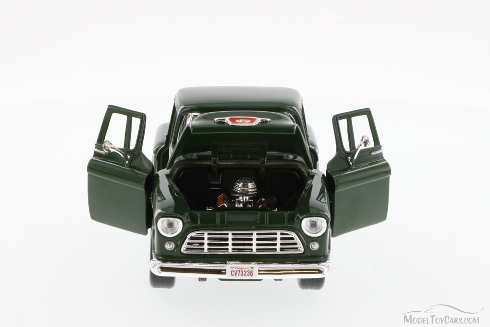 1955 Chevrolet Ãƒâ€šÃ‚Â Stepside Pick-up, Green - Motormax 73236 - 1/24 Scale Diecast Model Toy Car