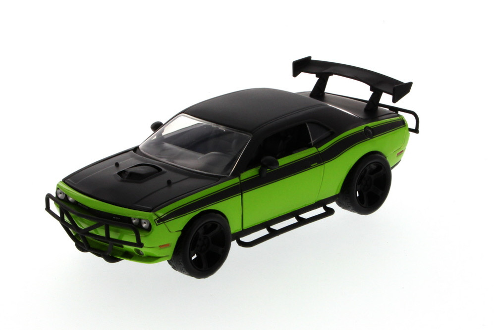 Fast & Furious Letty's 2011 Dodge Challenger SRT8 hard Top, Green with Black - JADA 97232 - 1/24 Scale Diecast Model Toy Car (Brand New, but NOT IN BOX)