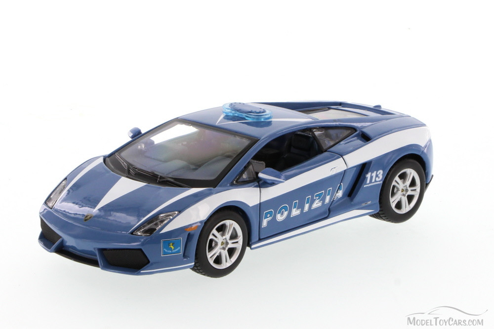 Lamborghini Murcielago Polizia, Blue - Showcasts 34299 - 1/24 Scale Diecast Model Toy Car