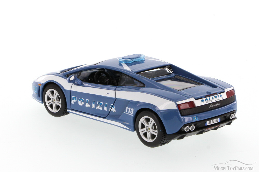 Lamborghini Murcielago Polizia, Blue - Showcasts 34299 - 1/24 Scale Diecast Model Toy Car