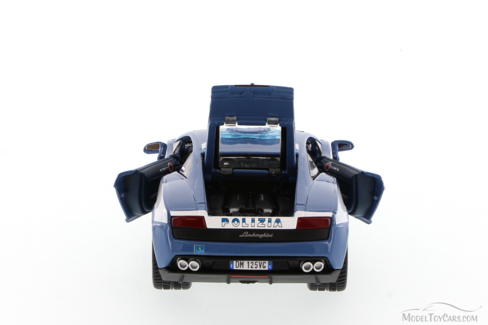 Lamborghini Murcielago Polizia, Blue - Showcasts 34299 - 1/24 Scale Diecast Model Toy Car