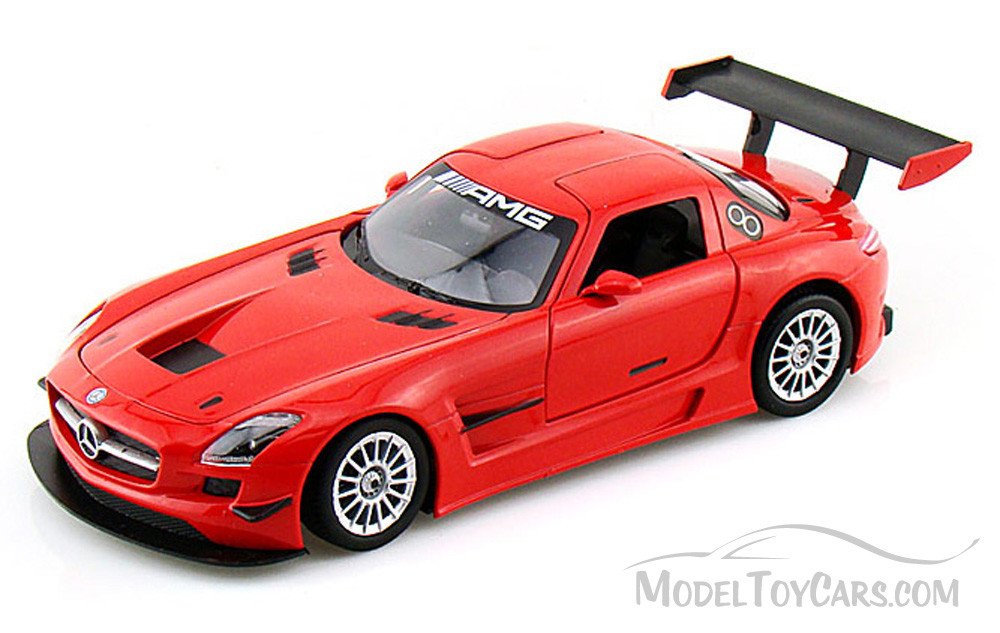 Mercedes-Benz SLS AMG GT-3, Red - Showcasts 73356 - 1/24 Scale Diecast Model Toy Car
