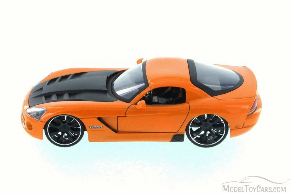 2008 Dodge Viper SRT10, Orange - JADA 96805XN - 1/24 Scale Diecast Model  Toy Car