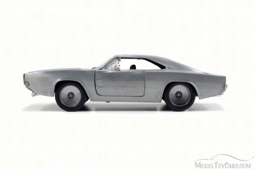 1968 Dom's Dodge Charger R/T, Bare Metal - JADA 97336 - 1/24 Scale