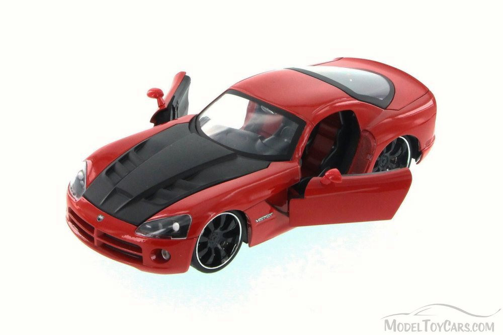 2008 Dodge Viper SRT10, Red - JADA 96805XN - 1/24 Scale Diecast Model Toy Car